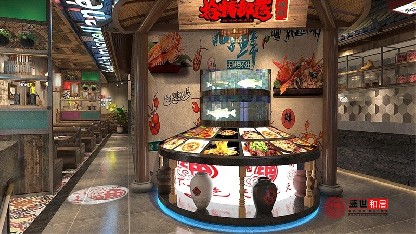 合肥經(jīng)開區(qū)燒烤店設(shè)計裝修案例